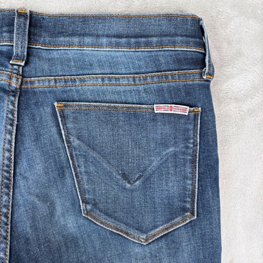 Hudson Jeans Women 28 (Fits 29x28)‎ Blue Krista Super Skinny Mid Rise Dark Wash